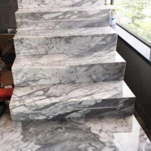 Đá Marble Trắng Bianco Carrara Lát Cầu Thang, Lát Sàn…