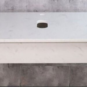 Bàn đá Lavabo nhân tạo cao cấp trắng vân nhạt